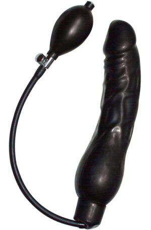 Black Latex Balloon Large 24 cm - Pripučiamas dildo 1