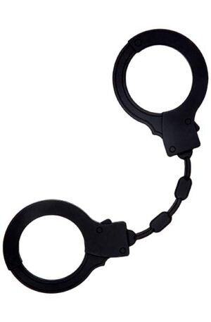 Black Silicone Handcuffs - Silikono antrankiai 1