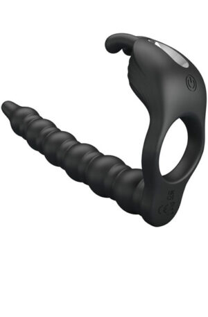 Blackney Penis Ring With Black Vibrator Plug - Vibruojantis gaidžio žiedas 1