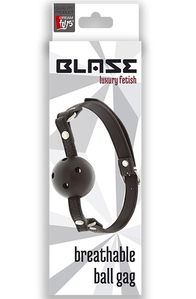 Blaze Breathable Ball Gag Black - Gago kamuolys 2