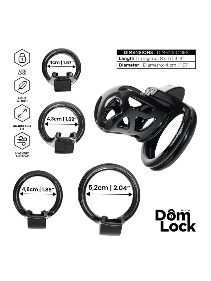 Block Chastity Cage With Internal Lock - Skaistybės narvas 2 [full]