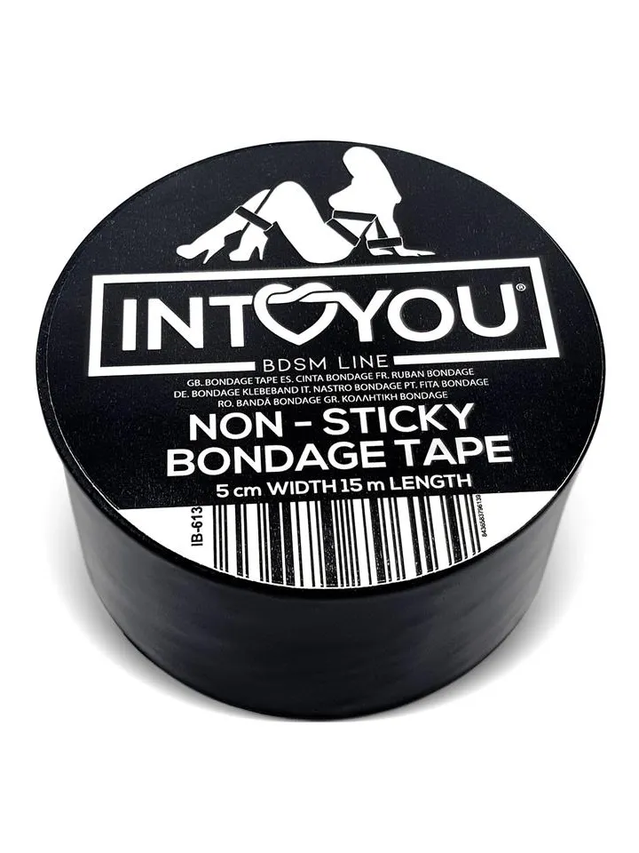 Bondage Tape Non-Sticky Black 15m - Vergijos juosta 2 [full]