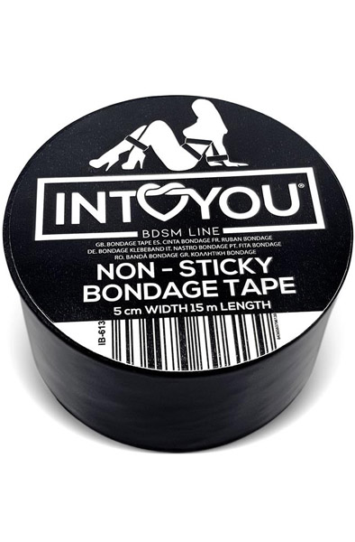 Bondage Tape Non-Sticky Black 15m - Vergijos juosta 2