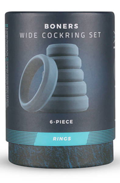 Boners 6-Piece Cock Ring Set - Gaidžio žiedo rinkinys 4