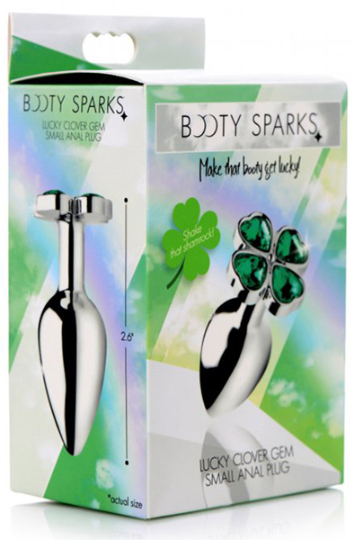 Booty Sparks Lucky Clover Anal Plug - Analinis kaištis metalinis 2
