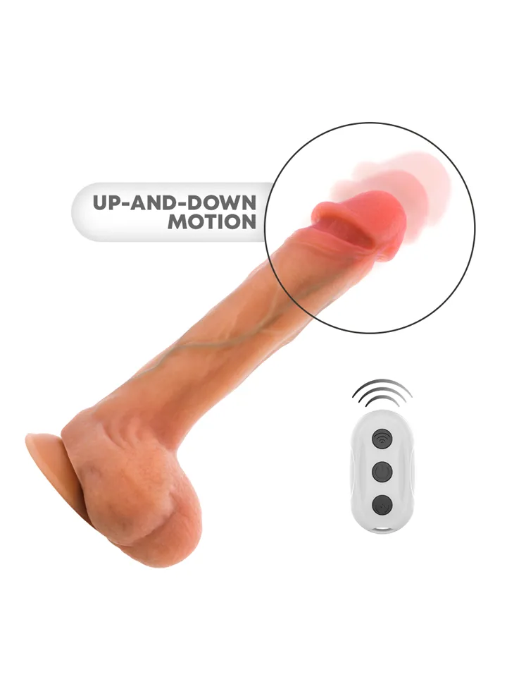 Bradley Vibrating Dildo With Heat Effect 21 cm - Vibruojantis dildo 2 [full]