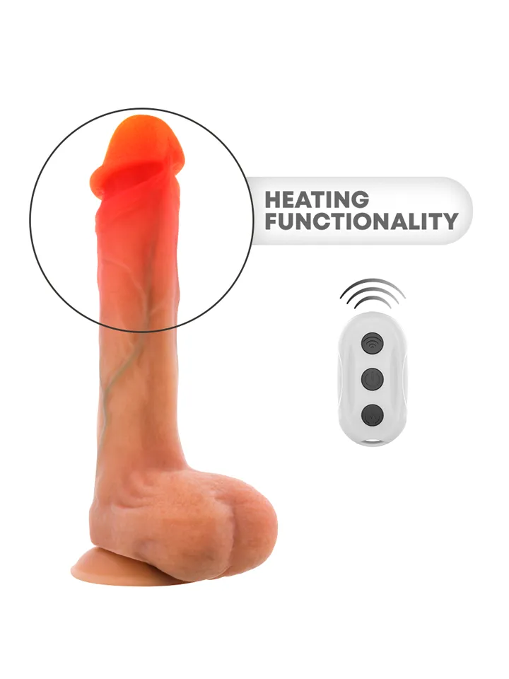 Bradley Vibrating Dildo With Heat Effect 21 cm - Vibruojantis dildo 3 [full]