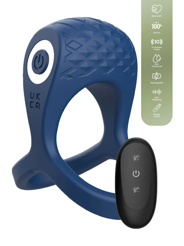 Brutal Ring & Ball Cage Vibrating + Remote - Vibruojantis gaidžio žiedas 1 [full]