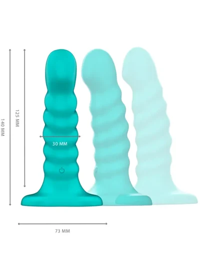 Buffy Vibrator Spiral 10 Vibrations Remote Control - Vibruojantis dildo 3