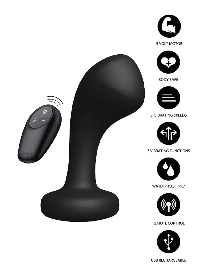 Bullshead Power Anal Plug - Vibruojantis analinis kištukas 2 [full]