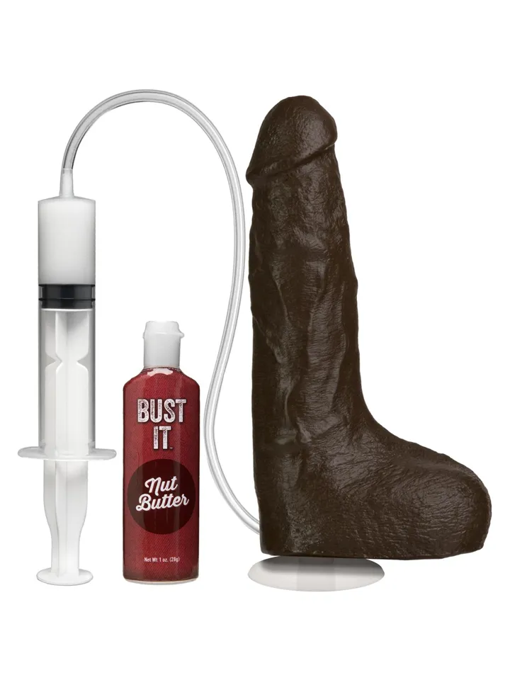 Bust It Squirting Realistic Cock Chocolate - Gurkšnoti dildo 1 [full]