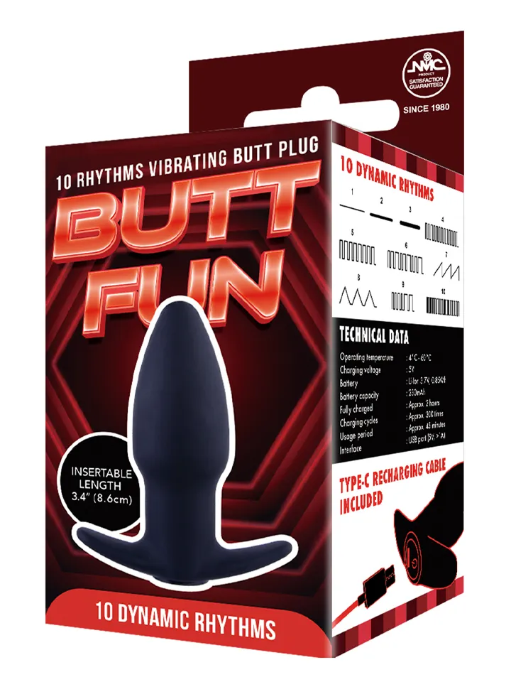 Butt Fun Vibrating Butt Plug - Vibruojantis analinis kištukas 2 [full]
