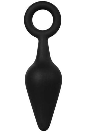 Butt Plug With Ring Medium 11,9 cm - Analinis kištukas su traukimo žiedu 1