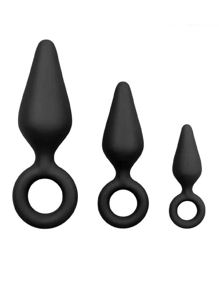 Buttplug Set With Pull Ring - Analinis kištuko rinkinys 1 [full]