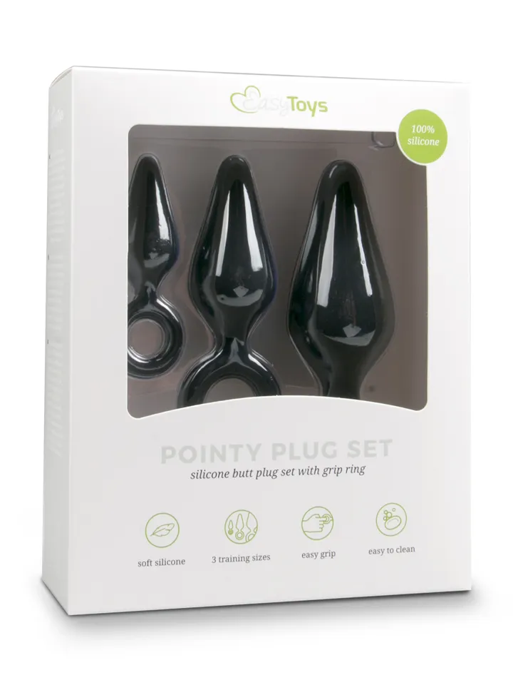Buttplug Set With Pull Ring - Analinis kištuko rinkinys 4 [full]