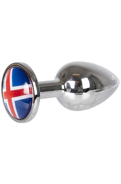 Buttplug With Iceland Flag Small - Analinis kaištis metalinis 1