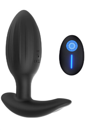 Buttplug With Remote - Vibruojantis analinis kištukas 1