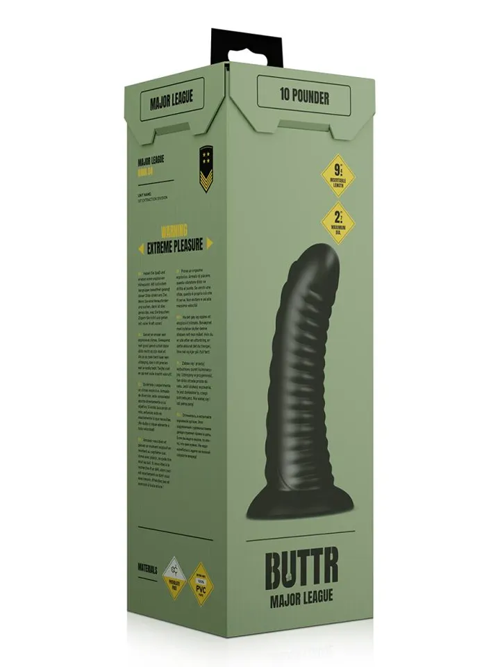 Buttr Double Ribbed Butt Plug 26 cm - Analinis kištukas 4 [full]