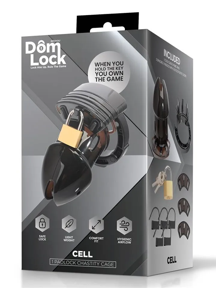 Cell Chastity Cage With Spacers - Skaistybės narvas 4 [full]