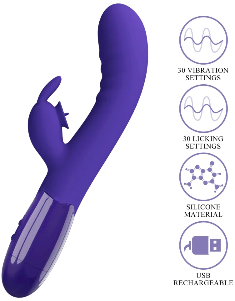 Cerberus Youth Double Bunny Vibrator - Triušio vibratorius 1
