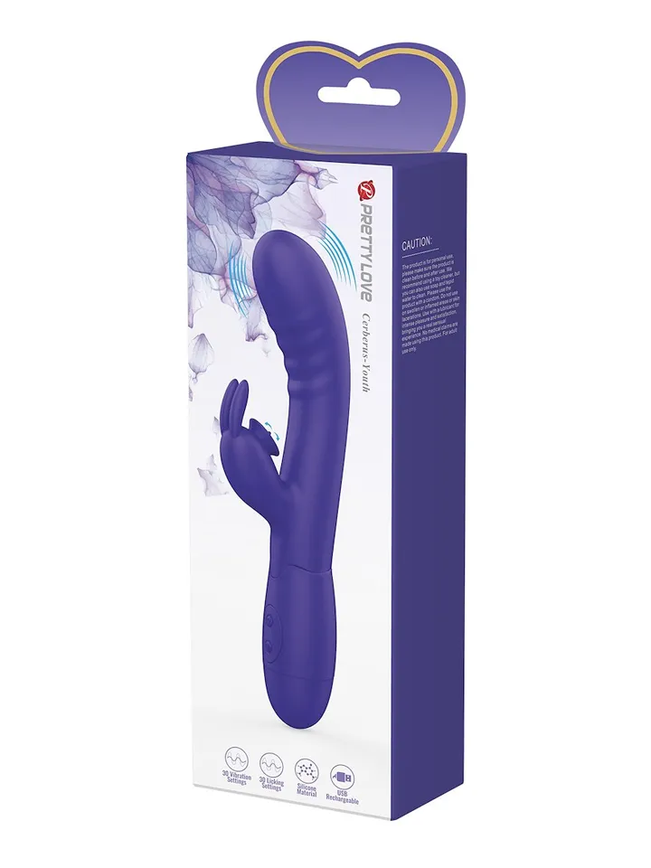 Cerberus Youth Double Bunny Vibrator - Triušio vibratorius 4 [full]