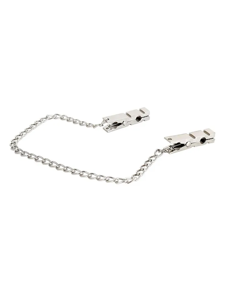 Chain Nipple Clamps Zinc 40,5 cm - Krūtinės spaustukai su grandine 2 [full]