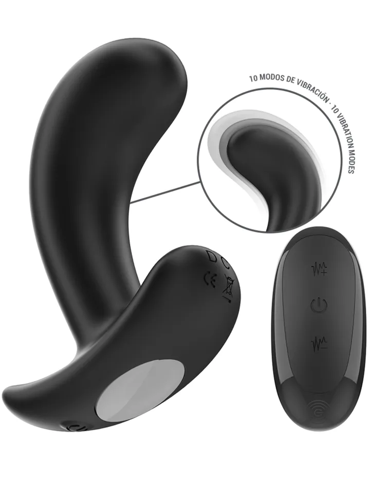 Chandler Anal Plug 10 Vibrations Remote - Vibruojantis analinis kištukas 1