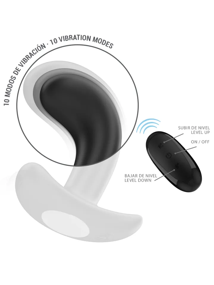 Chandler Anal Plug 10 Vibrations Remote - Vibruojantis analinis kištukas 2