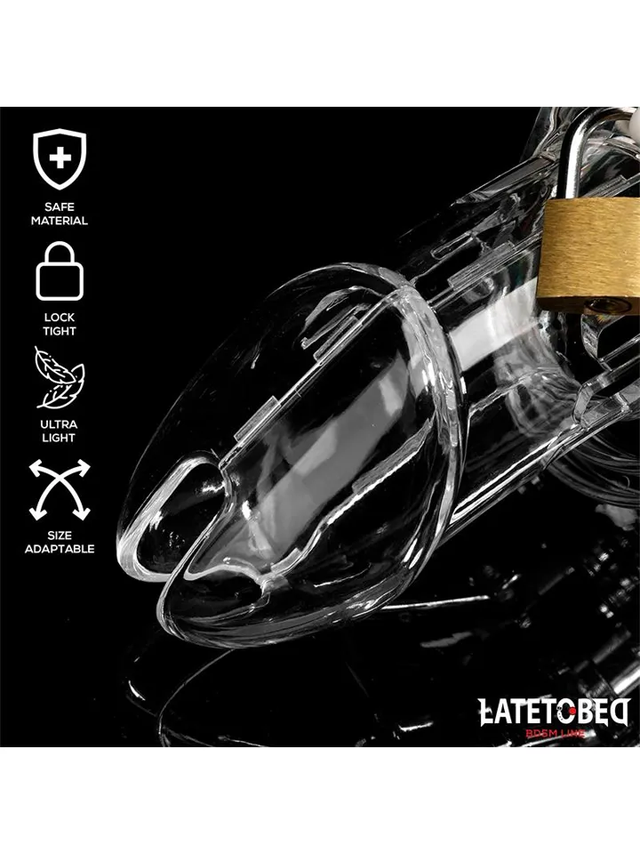 Chastity Cage Long Clear - Skaistybės narvas 2 [full]