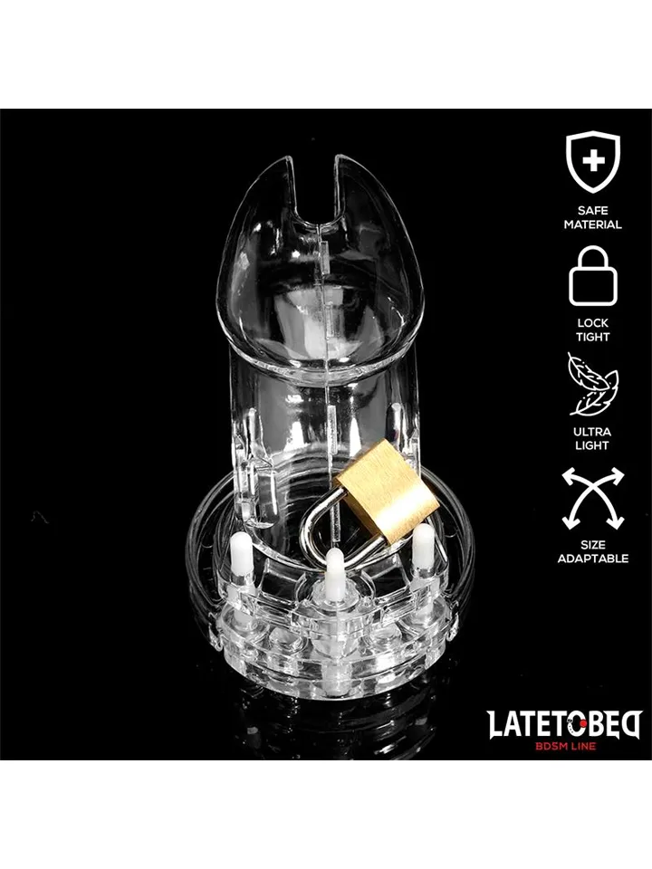 Chastity Cage Long Clear - Skaistybės narvas 3 [full]