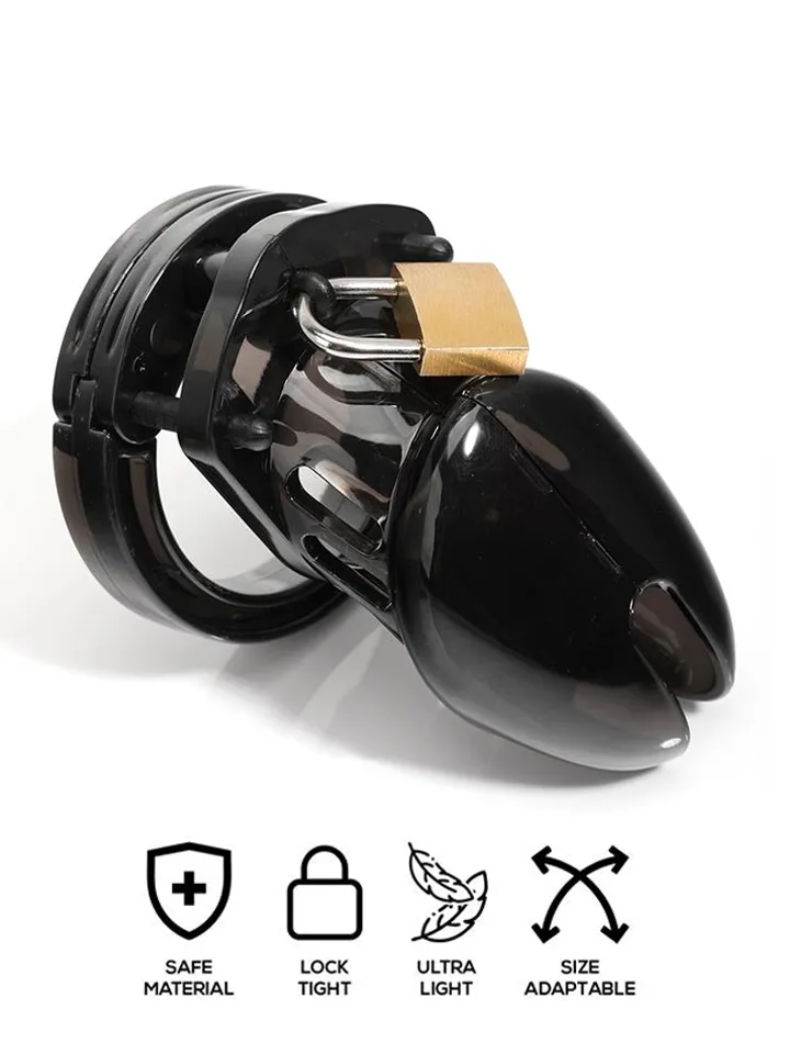 Chastity Cage Short Black - Skaistybės narvas 1 [full]