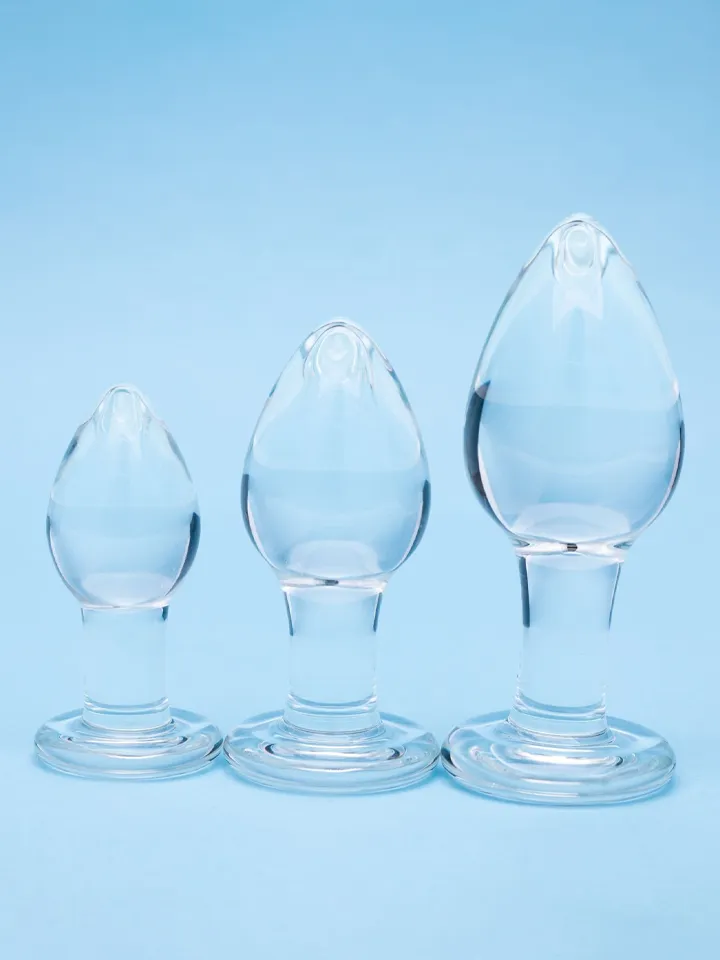Clarity Utopian Trinity Glass Anal Plug Set - Analinis kištuko rinkinys 2 [full]