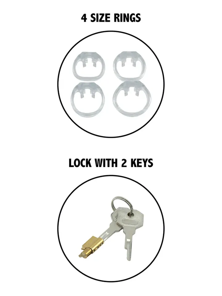 Clear Control Cock Cage Regular - Skaistybės narvas 4 [full]