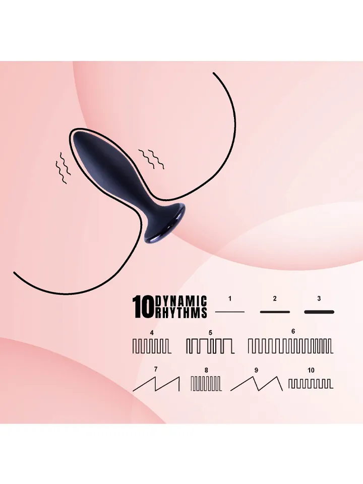 Clogge Vibrating Silicone Butt Plug - Vibruojantis analinis kištukas 2 [full]