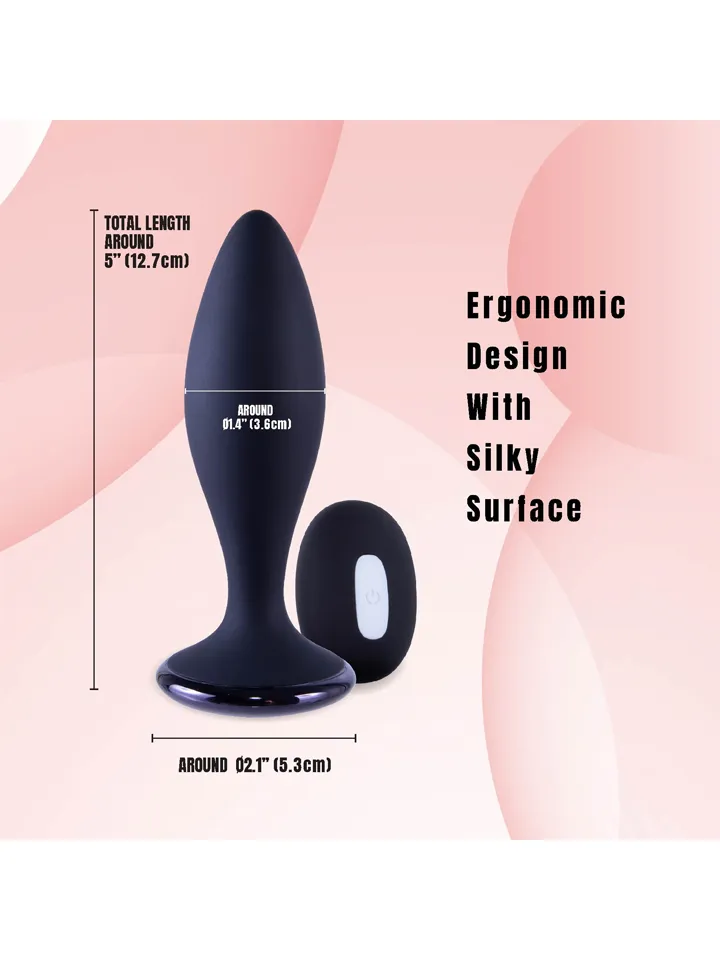 Clogge Vibrating Silicone Butt Plug - Vibruojantis analinis kištukas 3 [full]