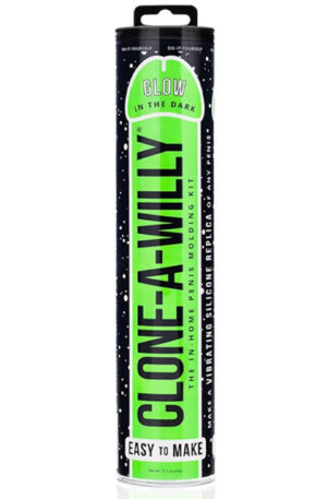 Clone-A-Willy Glow in the dark kit - Neon green - Vibruojantys dildo 1