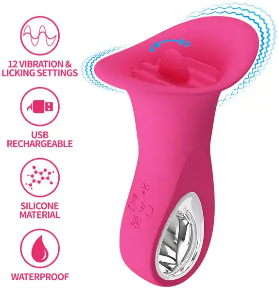 Clyde Vibrating Licking Tongue - Klitorinis vibratorius 1