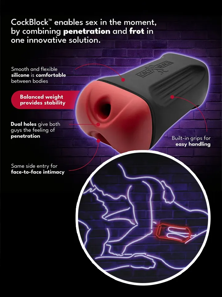 CockBlock Male Couple Double Penetration Masturbator - Dvigubas masturbatorius 1 [full]