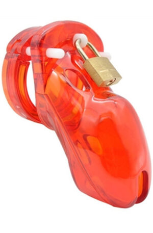 Cocklock Chastity Cage Locky Red - Skaistybės narvas 1