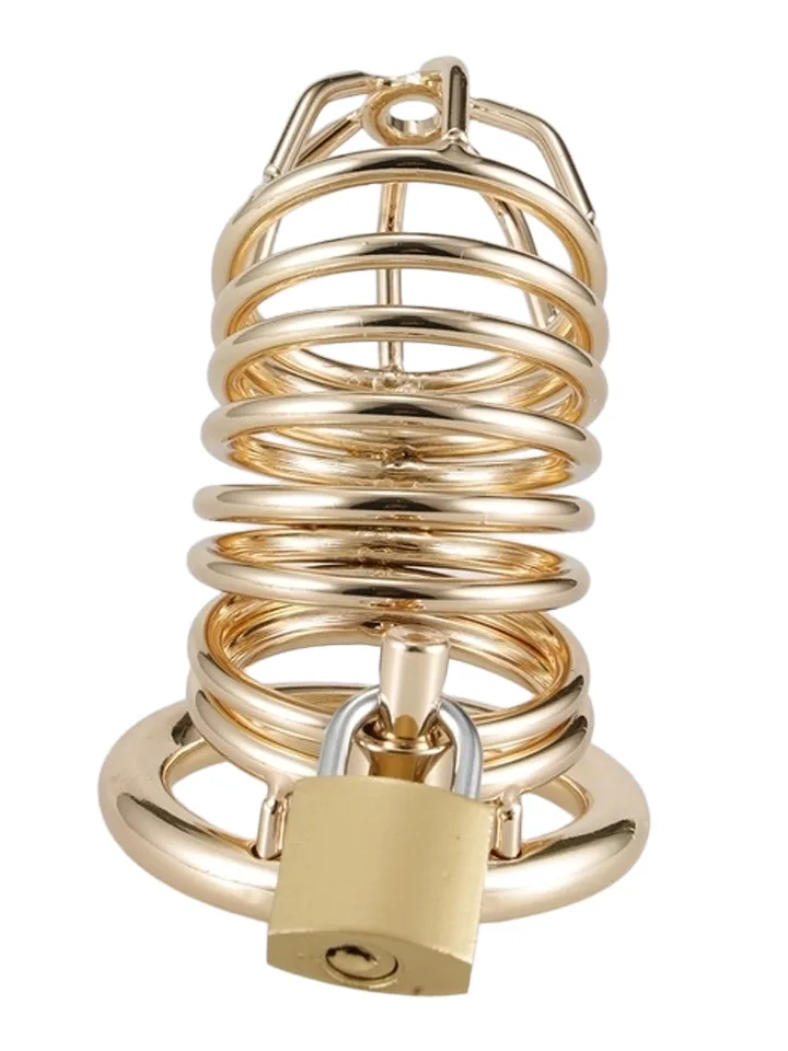 Cocklock Golden Bird Chastity Cage - Skaistybės narvas 2 [full]