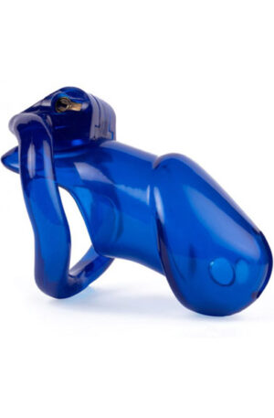 Cocklock Lock Up Chastity Cage Blue 9,4 x 3,2cm - Skaistybės narvas 1