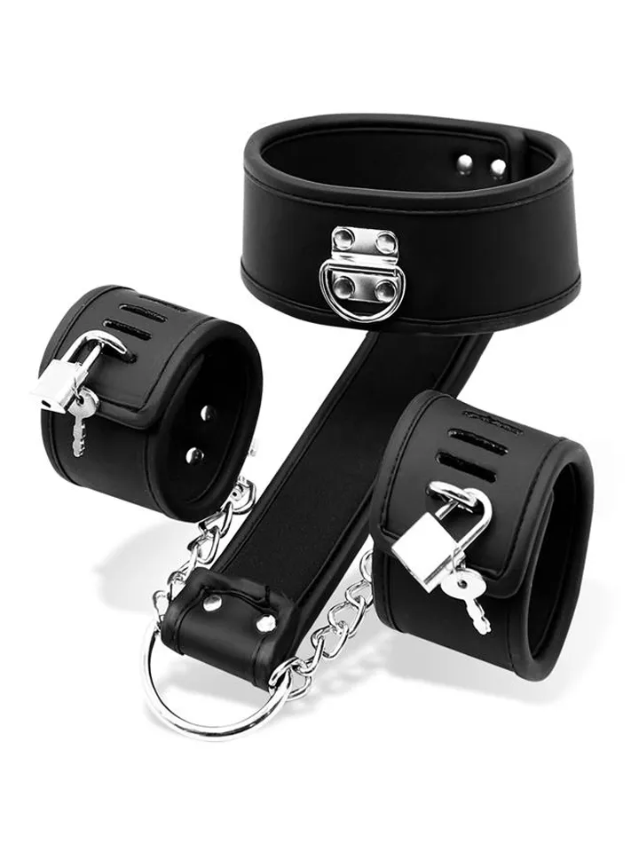 Collar With Handcuffs Set Vegan Leather - Antrankiai 1 [full]