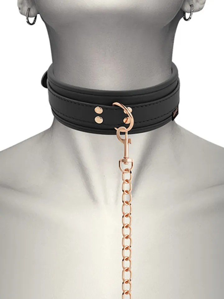 Coquette Fantasy Vegan Leather Collar - Apykaklė ir pavadėlis 1 [full]