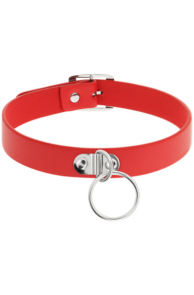 Coquette Hand Crafted Choker Fetish Red - BDSM Dūsintuvas (Chokeris) 2