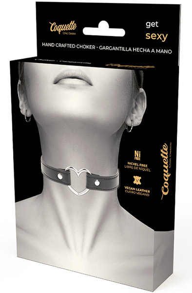 Coquette Hand Crafted Choker Heart - BDSM Dūsintuvas (Chokeris) 3