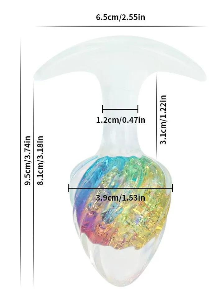 Cosmic Galaxy Butt Plug 9,5 cm - Užpakalio kaištis 3 [full]