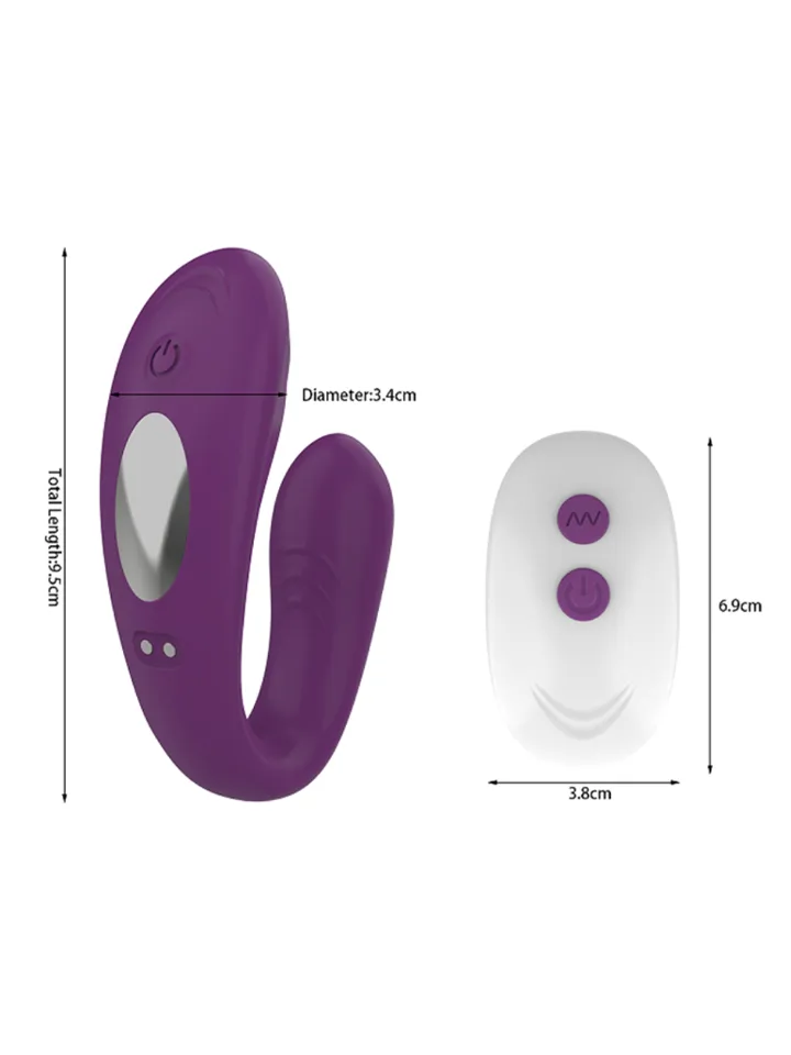 Couples Vibrator With Remote Purple - Porų vibratorius 4 [full]