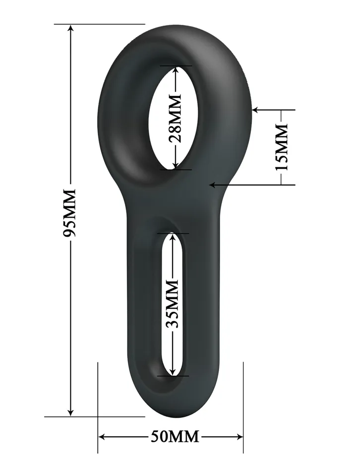 Crazy Bull Oniel Cock & Ball Ring - Varpos ir kapšelio žiedai 3 [full]