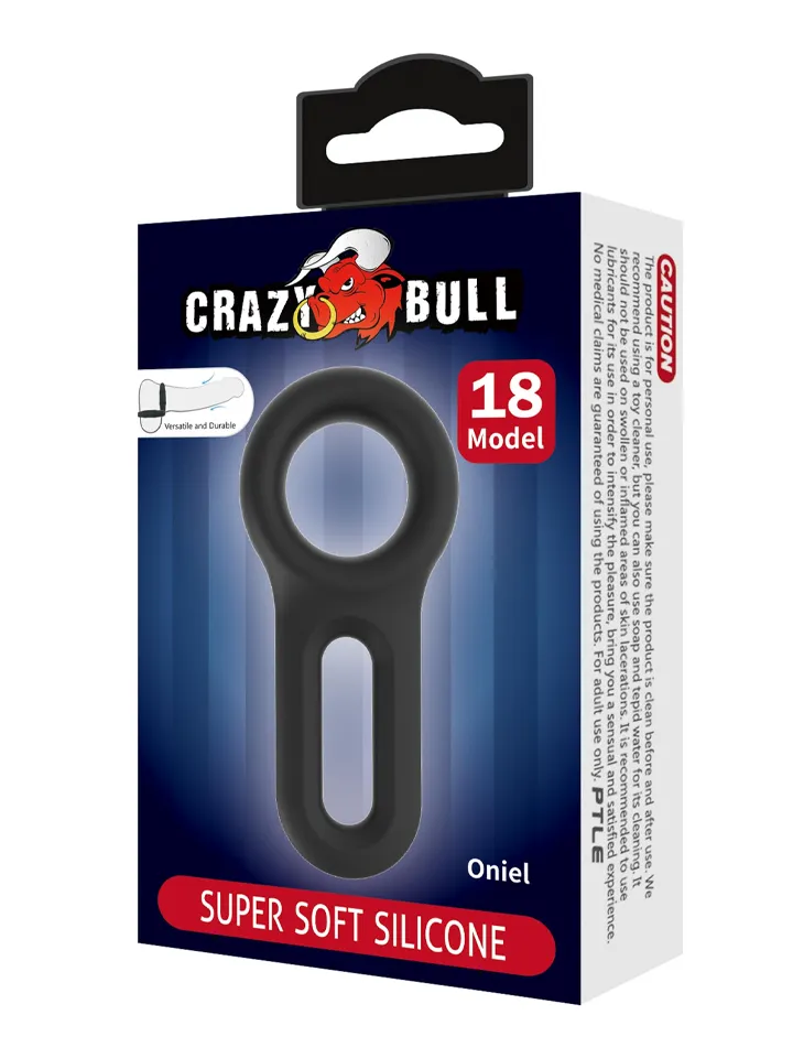 Crazy Bull Oniel Cock & Ball Ring - Varpos ir kapšelio žiedai 4 [full]