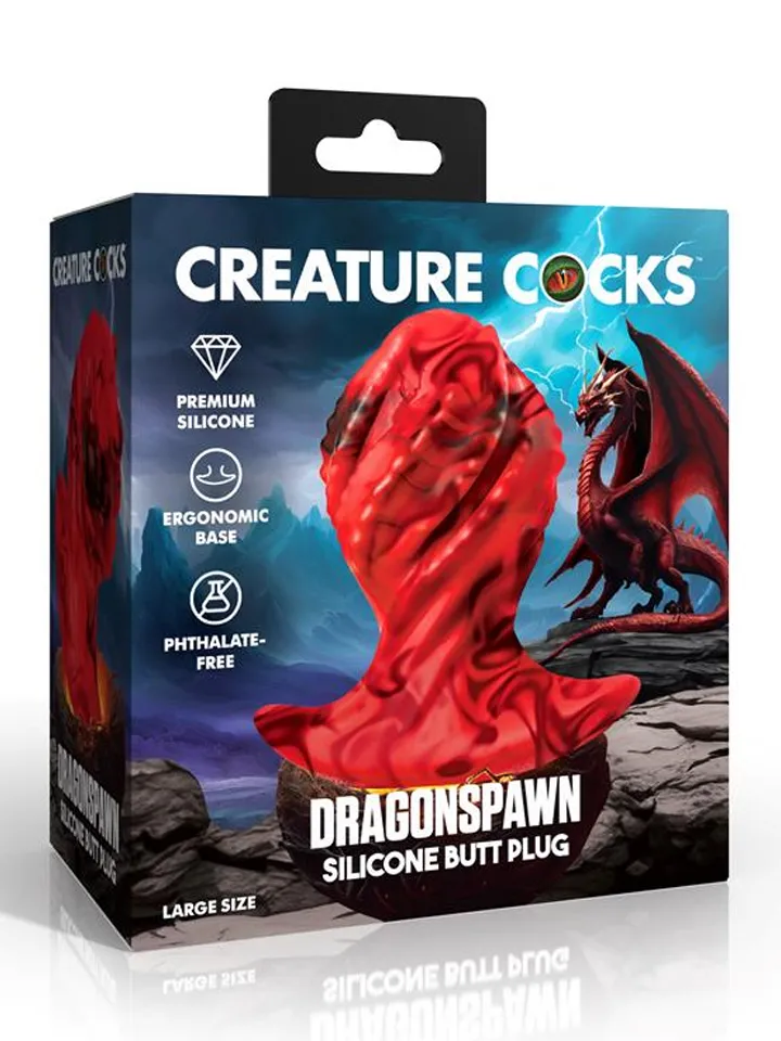 Creature Cocks Dragonspawn Silicone Butt Plug - Papildomas „Girthy“ analinis kištukas 4 [full]